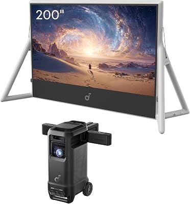 soundcore Nebula X1 Pro with 200" Inflatable Screen, 4K Triple Laser
