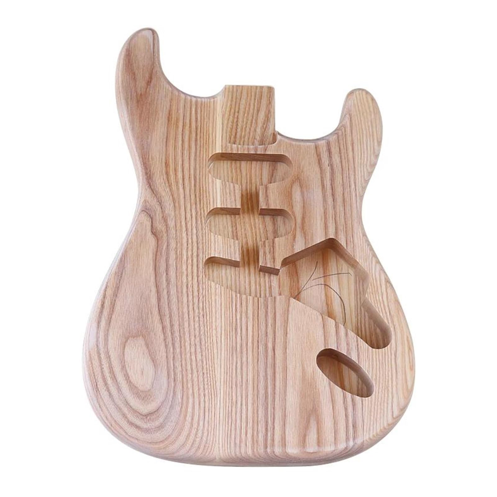 HUIOP E-Bass-Körper Aus Ahorn, Blank & Unlackiert – Für PB-Bass DIY, Maße: 495 X 330 X 43 Mm