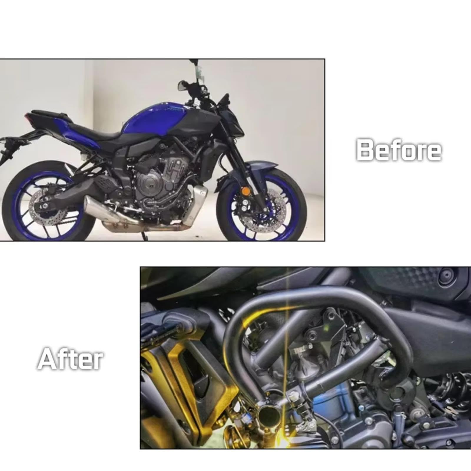 Paramotore Moto Paraurti Crash Bar Per Yamaha Per Mt07 2014-2024