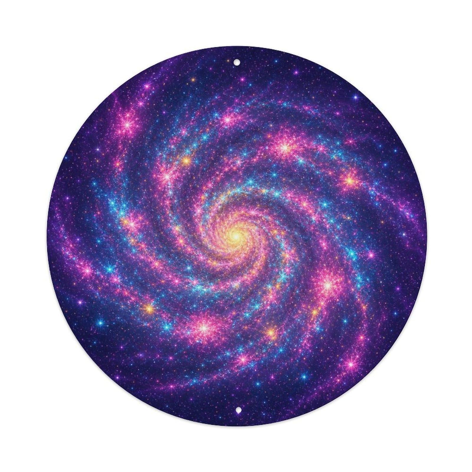 Okngb Style Observatory Fireworks Galaxy Night Sky Archive Survey Metal Tin Sign Plaque Wall Decor For Cafe, Man Cave, Club Bar, Office, Home Garden Round Metal Poster 8X8inch