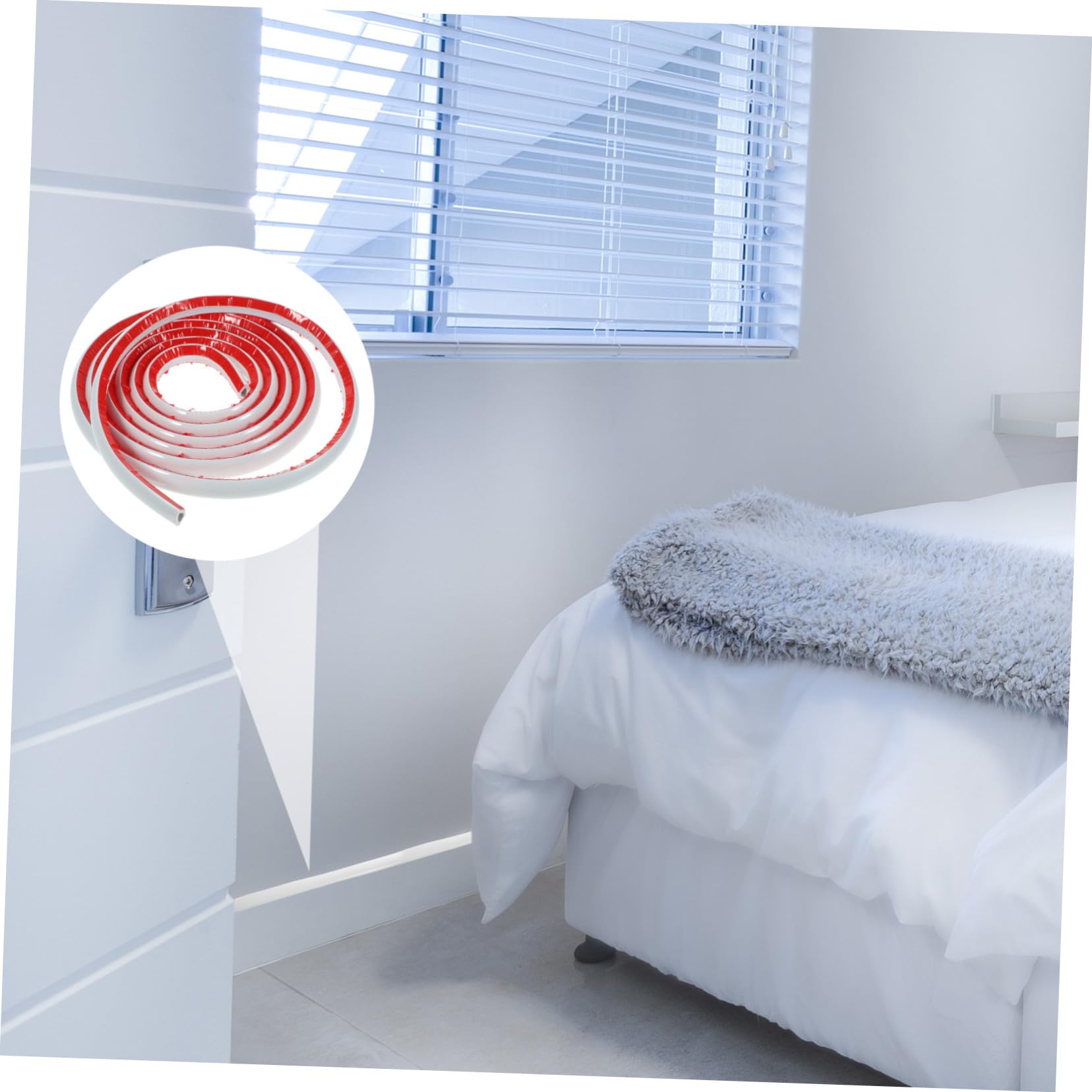 Operitacx Moldura Autoadhesiva para Esquinas de Pared Flexible y Duradera Tira de Recorte de Metros para Bordes de Armarios y Techos Fácil de Cortar y Pegar Superficies