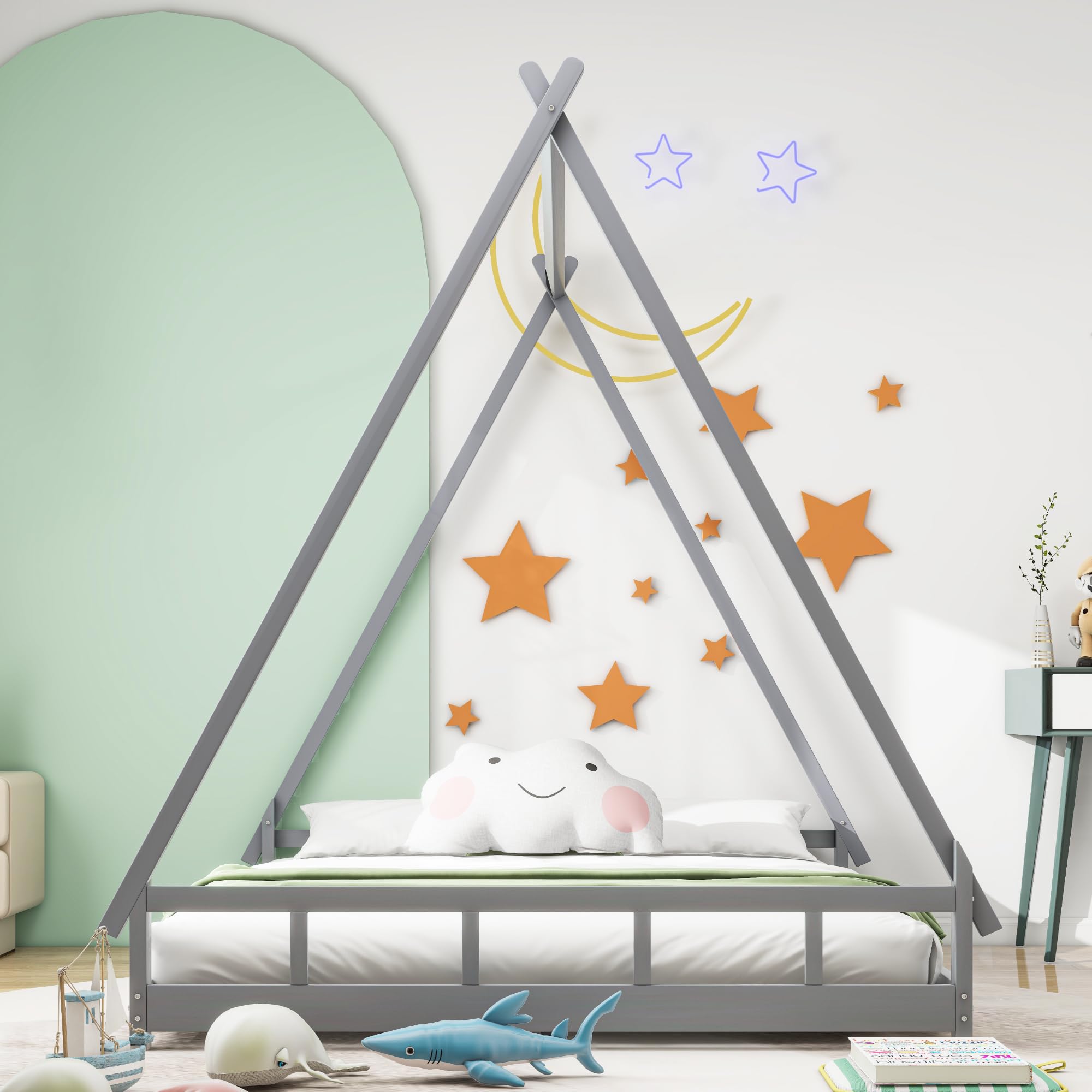 zelt bett 140x200 WIZBED Massivholz Kinderbett, Bodenbett für Kinder cm, Hausbett aus Kiefer Massivholz Lattenrost, Jugendbett Zeltbett, ohne Matratze Küche, Haushalt & Wohnen Camping Am Mühlenteich | Snow 2021 Style:Right Crank Arm