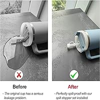 Vista 4 de Juego de 13 tapones de silicona a prueba de derrames compatibles con Stanley de 40 onzas y 30 onzas, accesorios que incluyen tapa para pajilla