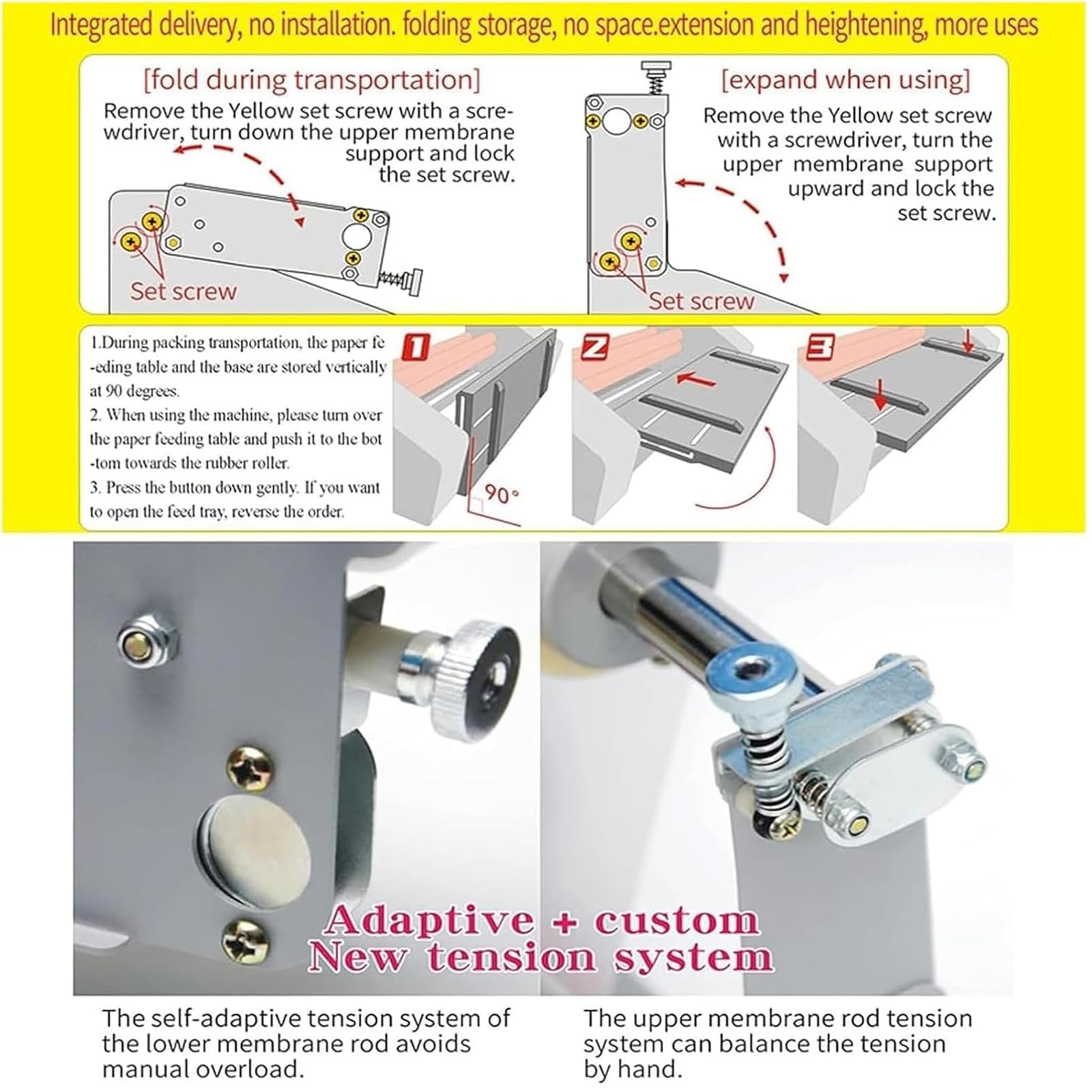 Macchina plastificatrice portatile per carta con 4 rulli in gomma, macchina plastificatrice termica commerciale A2+, plastificatrice singola e doppia/spessore rivestimento 0,1-5 mm, per scuola/casa/uf
