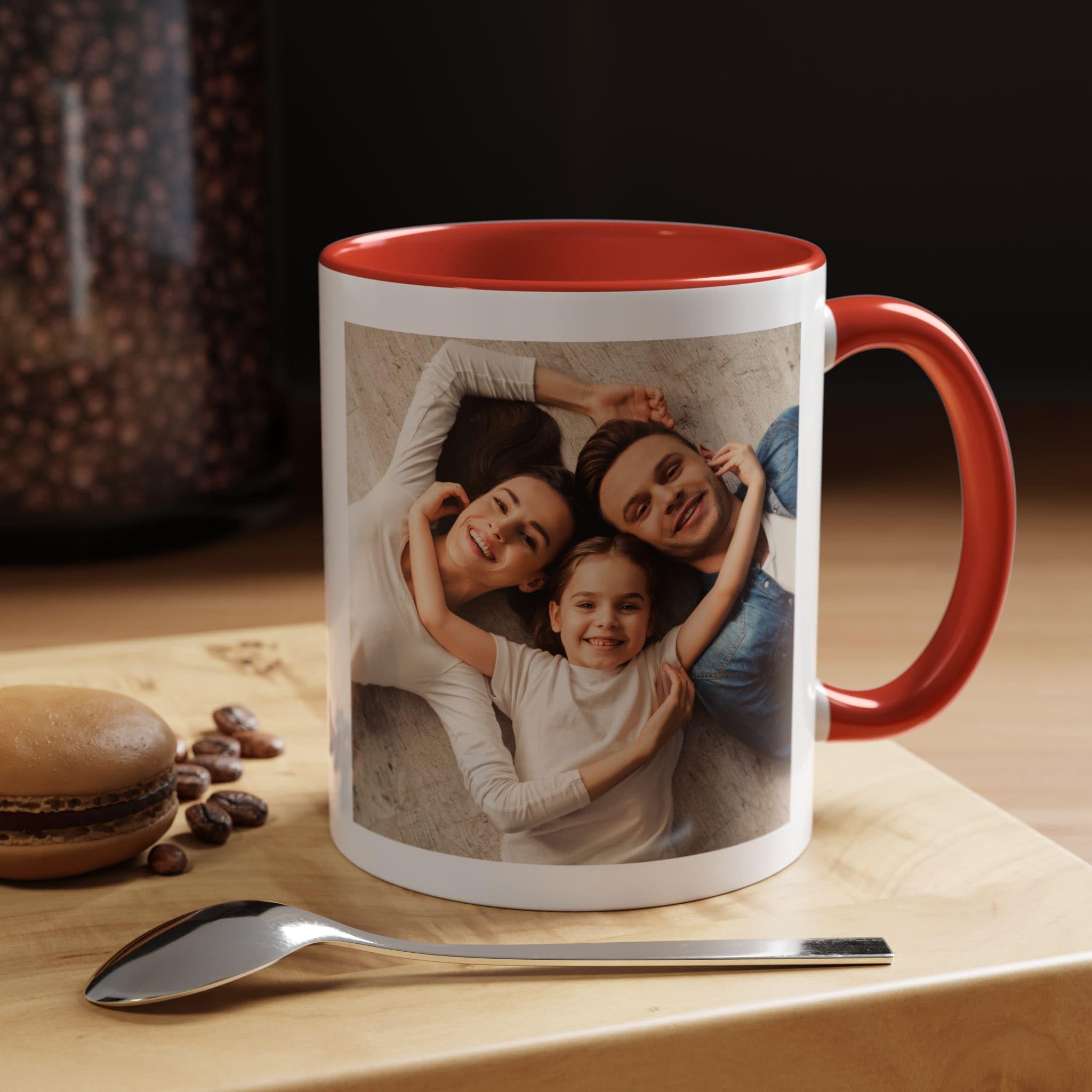 Amazon.com | Custom Mug, Personalized Mug, 11 Ounces, Ceramic Accent Mug  with C-Shaped Handle: Coffee Cups & Mugs