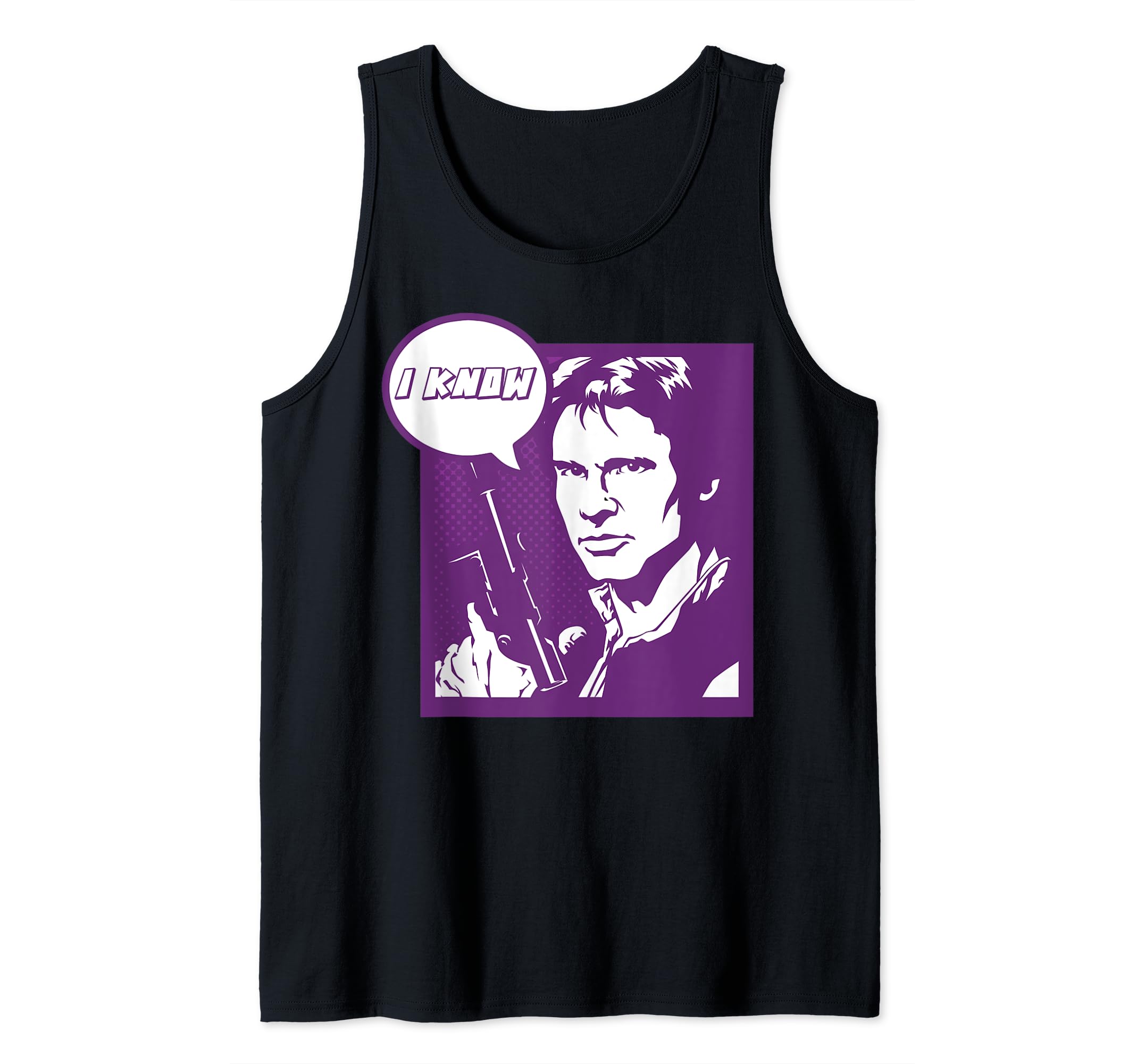 Star Wars Pop Art Han Solo Tank Top, Black