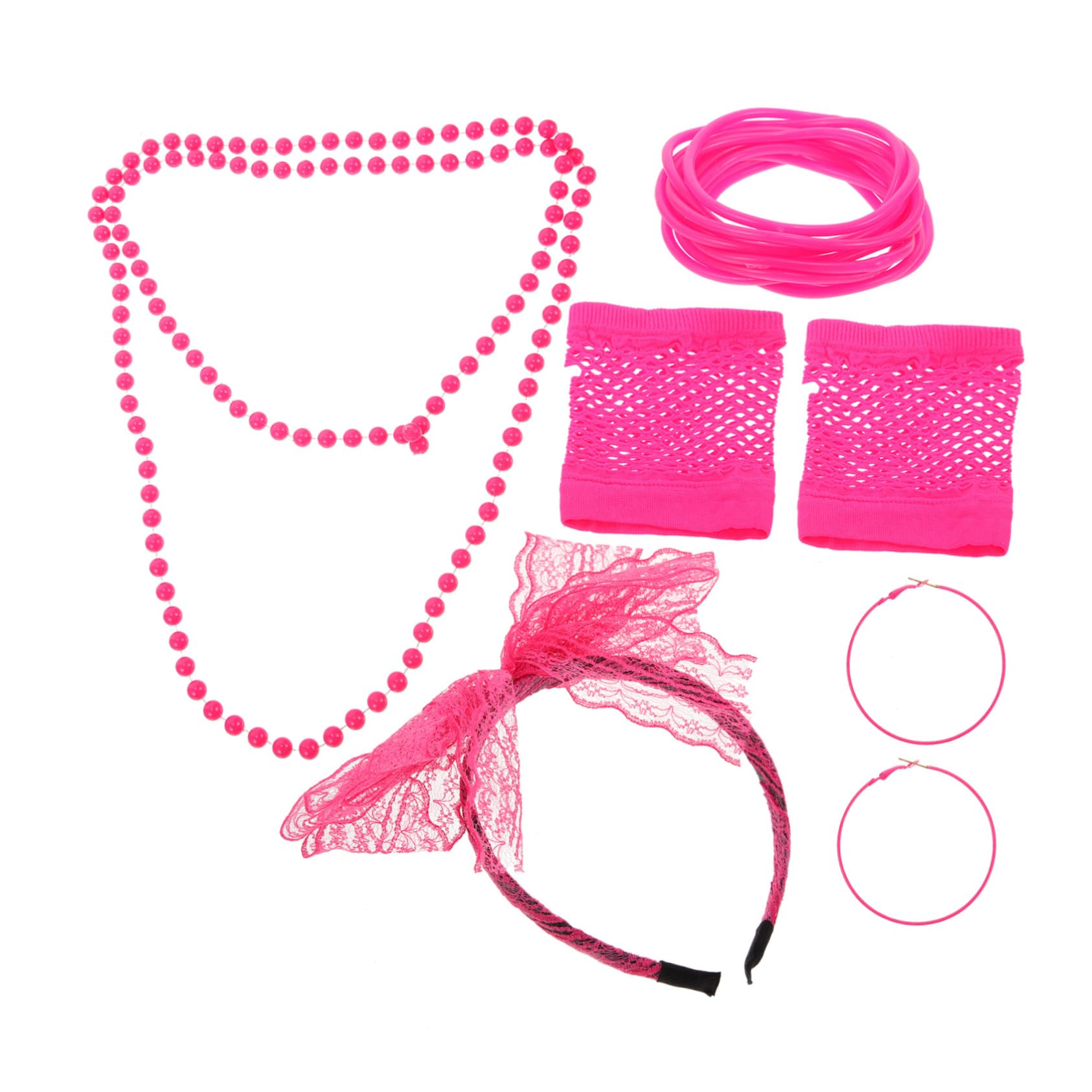 VALICLUD Retro Accessoires Kleidung Bekleidung Vintage Das Outfit Fischernetz Kostüm Netz Halbhandschuhe Für Damen Kostümzubehör Frauen Partygeschenk Kunststoff