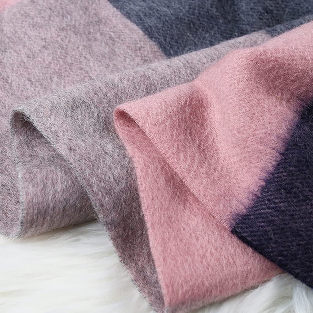 ASFD Schal Dünne Kaschmir Damen Kaschmirschals Wraps Warme Winterschals Warm, weich und leicht