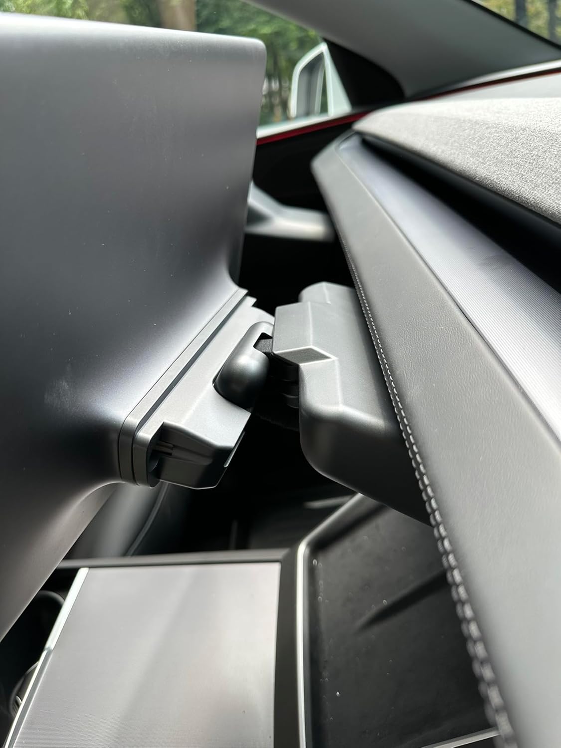 Screen Swivel Mount for Tesla Model Y Juniper & Model 3 Highland, Center Console Screen Rotating Bracket Holder with Four Direction Adjustment Left/Right 40° &Up/Down 40°