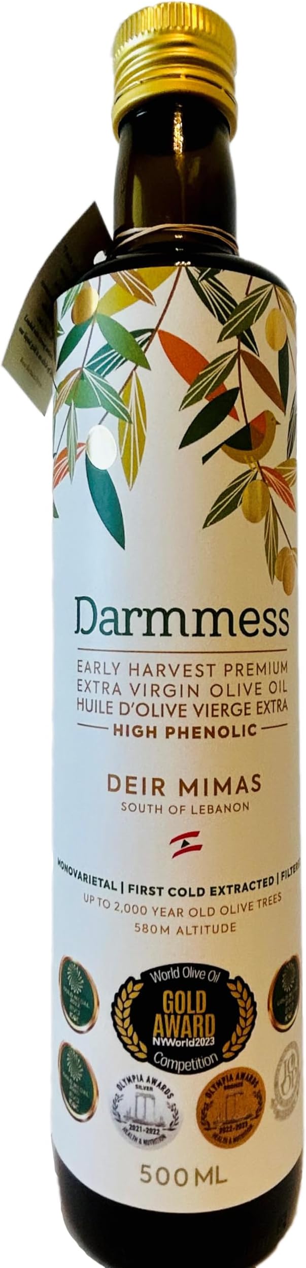 High Phenolic Extra Virgin Olive Oil 500 ml