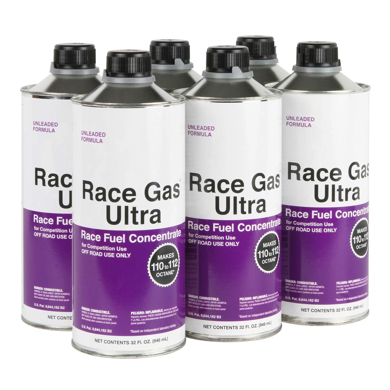 RaceGas Ultra 200032 Premium Unleaded Race Fuel Concentrate Increases Gasoline Up to 112 Octan, 6 Pack