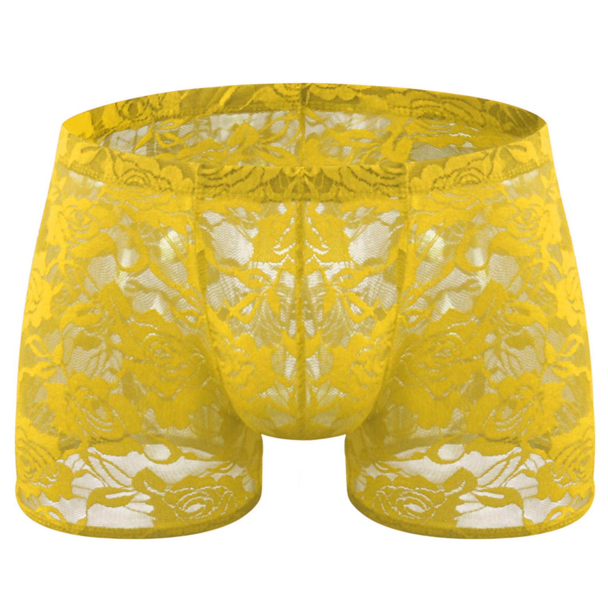 Cartoon Leuke Gele Eend Boxer Slip Voor Mannen Ondergoed Mannen