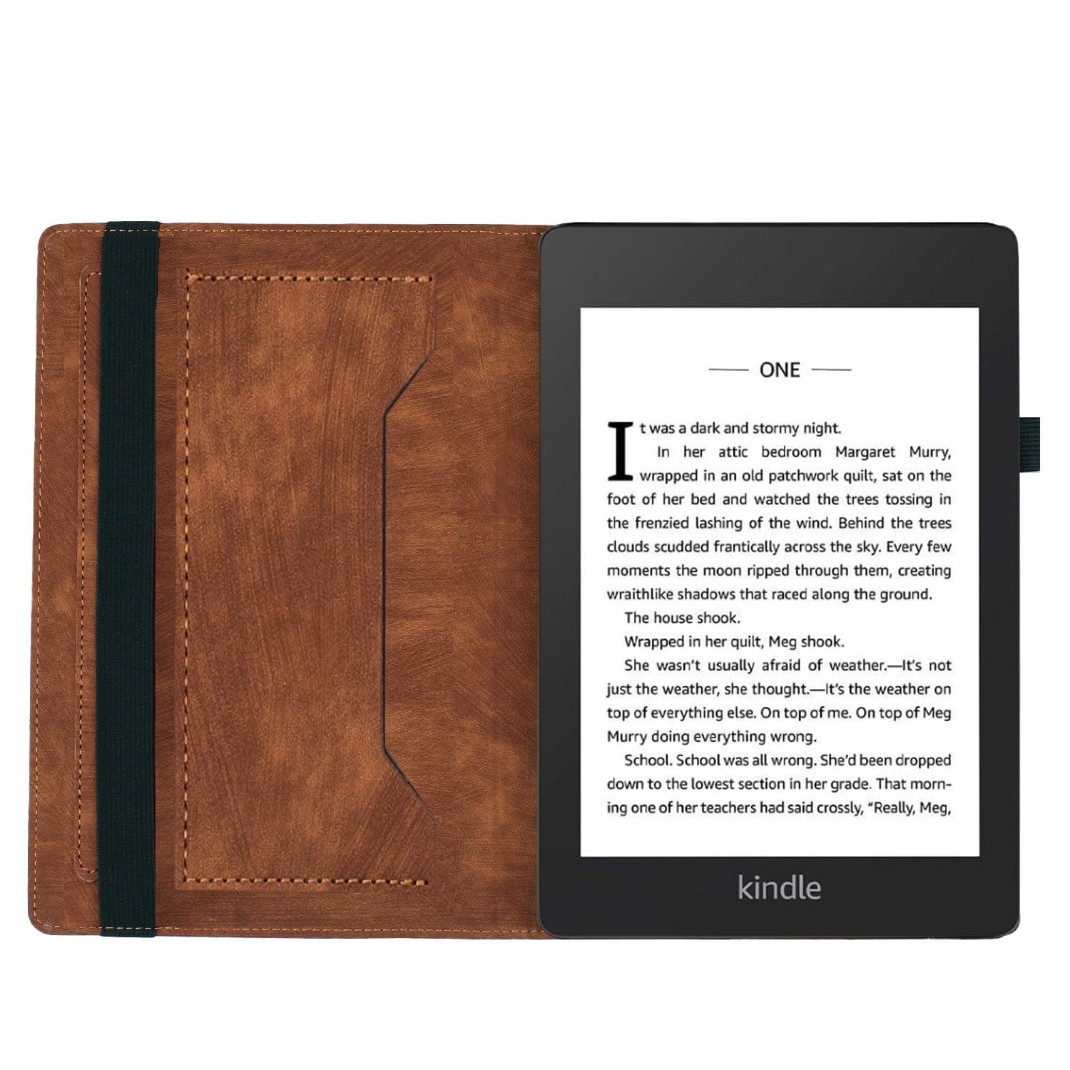Custodia protettiva per tablet PC compatibile con Kindle Paperwhite 5 (11a generazione 2021) da 6,8 pollici con supporto pieghevole in rilievo custodia protettiva a portafoglio antiurto in pelle PU