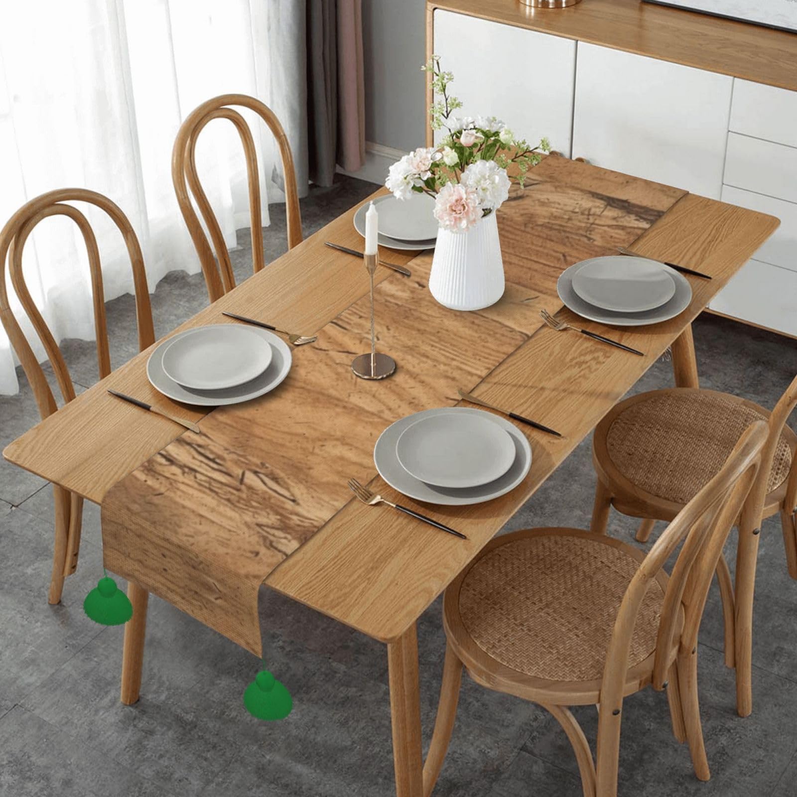 Chemin de table de fête pour décoration d'intérieur rustique chic