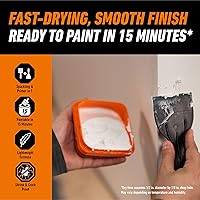 Vista 4 de Gorilla Wall Repair Kit Featuring Gorilla Heavy Duty Wall Repair Spackling + Primer White