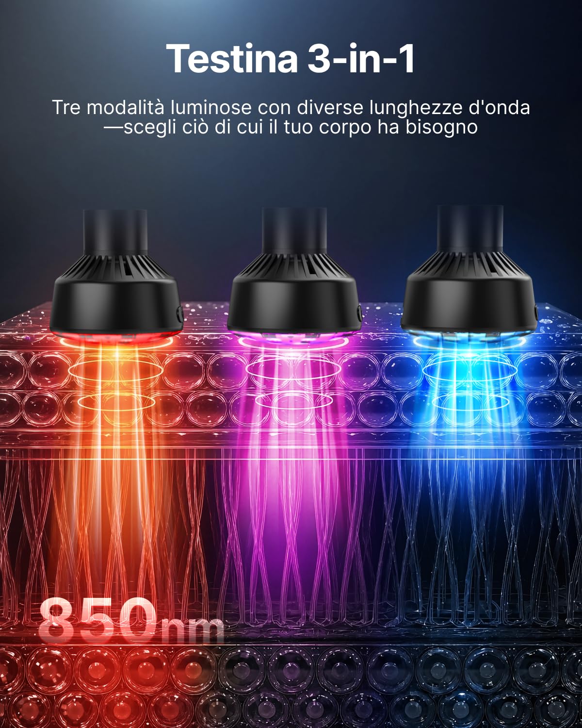 Pistola Massaggio Muscolare RENPHO Active Thermacool 2 Rosso con Riscaldamento a Infrarossi, Testina Rinfrescante