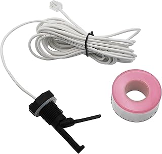 GLX-FLO-RP Flow Switch Assembly Replacement Kit Compatible with Hayward/Goldline Aquarite Salt Systems, Flow Sensor Compatible with Hayward Salt Cell/Salt Chlorine Generator System, with 15-Foot Cable