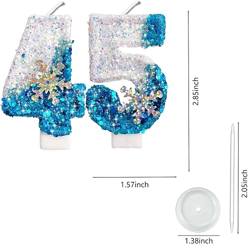 Miniatura 276 de Velas de números con purpurina de oro rosa de 2.8 pulgadas, muchos colores, regalos de cumpleaños de 22 años, velas de cumpleaños, velas de números