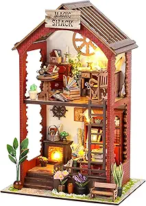 Book Nook Kit: 3D wooden miniature with LED lights