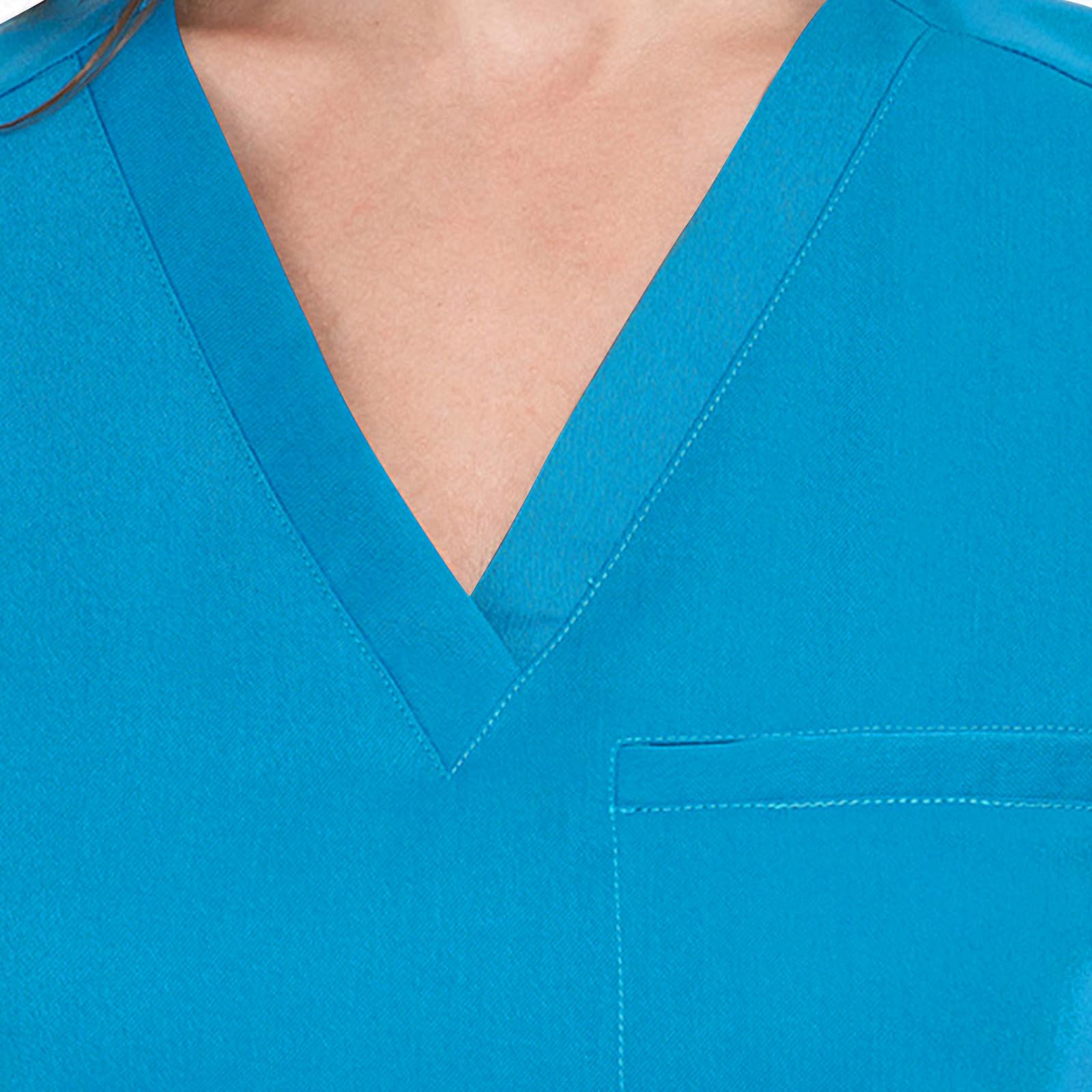 Zeiayuas Medizinische Arbeitskleidung Unisex medizinische uniform Set mit Kasack und Hose, Medical Schrubb-Set, Pflege Berufsbekleidung Vintage Oberteile Krankenschwester Berufskleidung