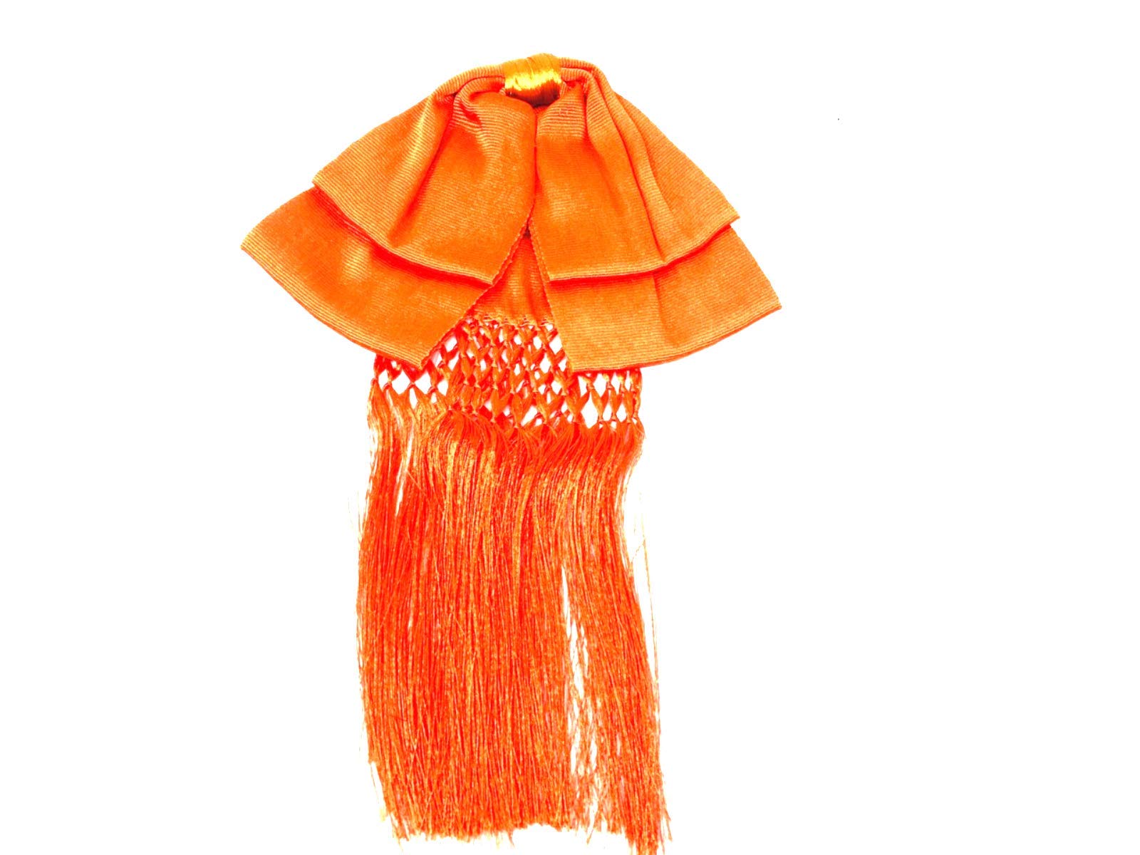 Mexican Charro Bow Tie Solid Orange elastic band
