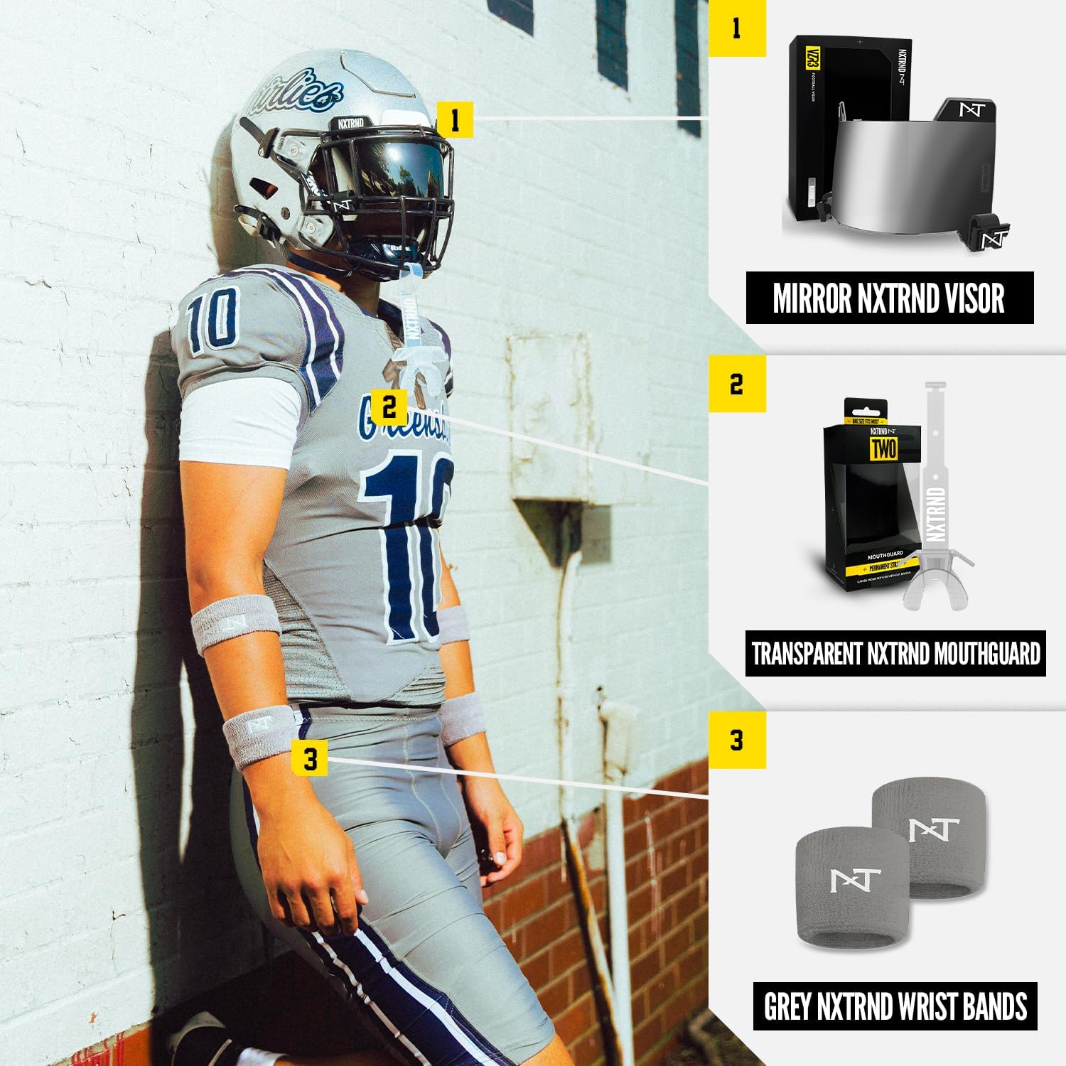 Nxtrnd サッカー用手首汗止めバンド、ペアでの販売。