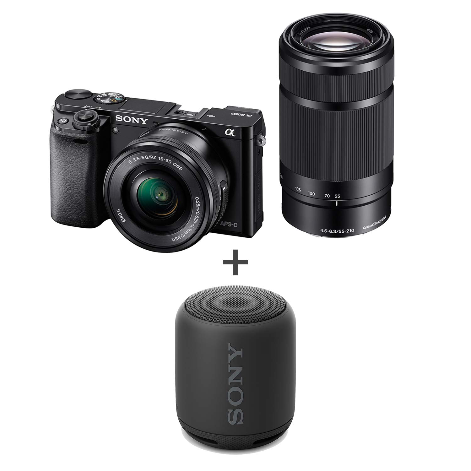 Buy Sony Alpha ILCE-6000Y 24.3MP Digital SLR Camera (Black) with 