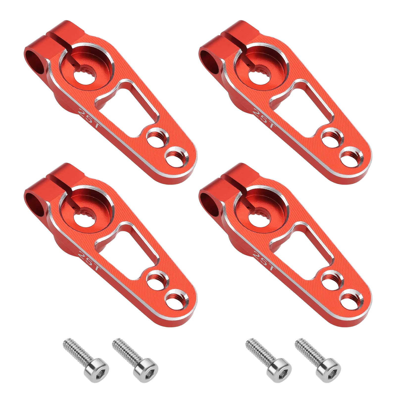 Brazo Servo De Aluminio 25T Para Coches RC 1/8 Y 1/10 – Repuesto Duradero Compatible Con TRX4, Fácil De Instalar Y Resistente