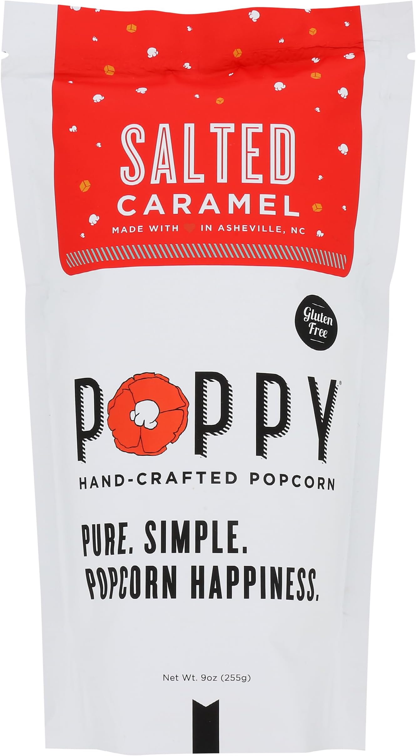 Poppy Handcrafted Popcorn, Popcorn Salted Caramel, 9 Ounce