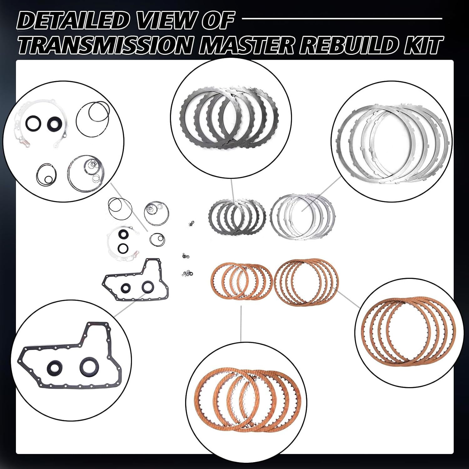 JF010E RE0F09A CVT Transmission Master Rebuild Kit Fits for 2011-ON Altima Maxima Murano 3.5L Repalce OE JF010E RE0F09A B181820C