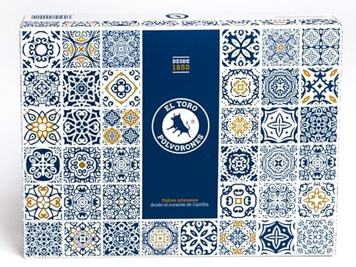 El Toro - Estuche de 900 gramos Polvorones el Toro - Pasteleria y Dulces Galicia - Valladolid (Tordesillas) - elaborados con harina de trigo - dulces Navidad - receta tradicional Cover