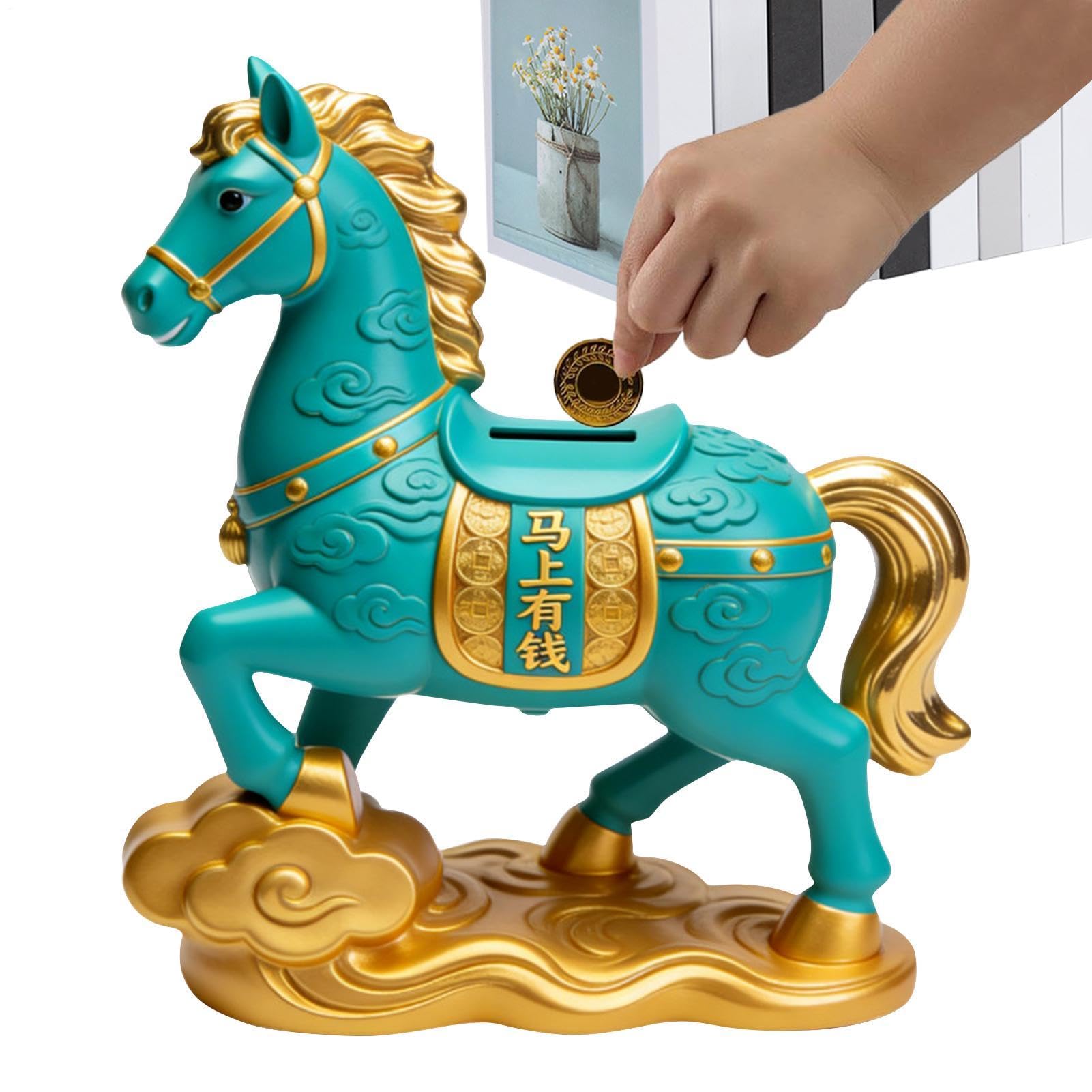 Cheval de l'année chinoise en résine pour décorer la chambre ou le salon