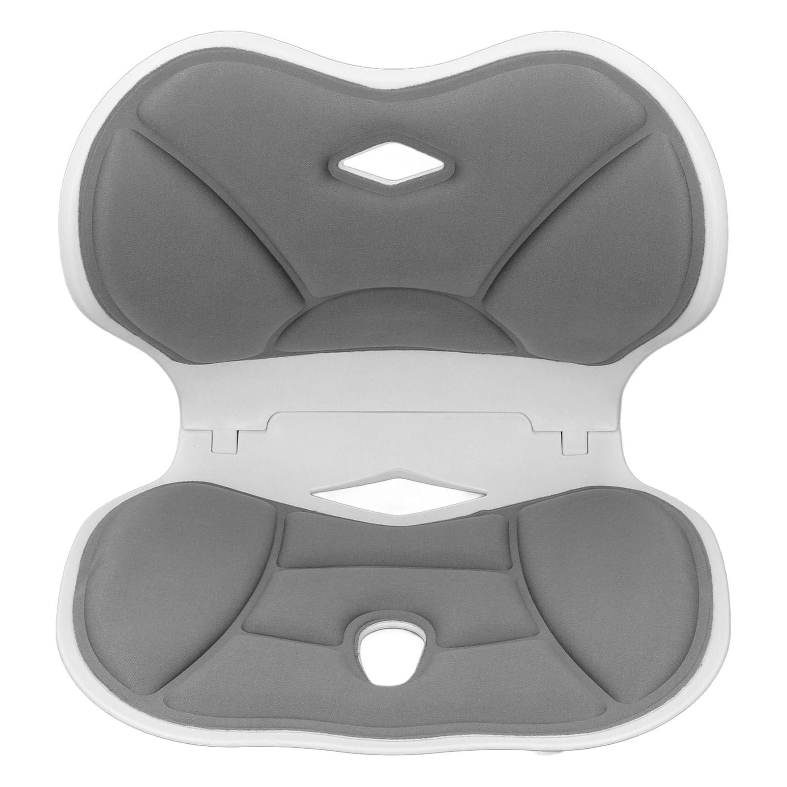 Supporto per la Schiena della Sedia Correttore Posturale, Cuscino di Supporto Lombare Ergonomico per Sedia Posturale, Cuscino per lo Schienale Pieghevole in Cotone Traspirante, Ideale per