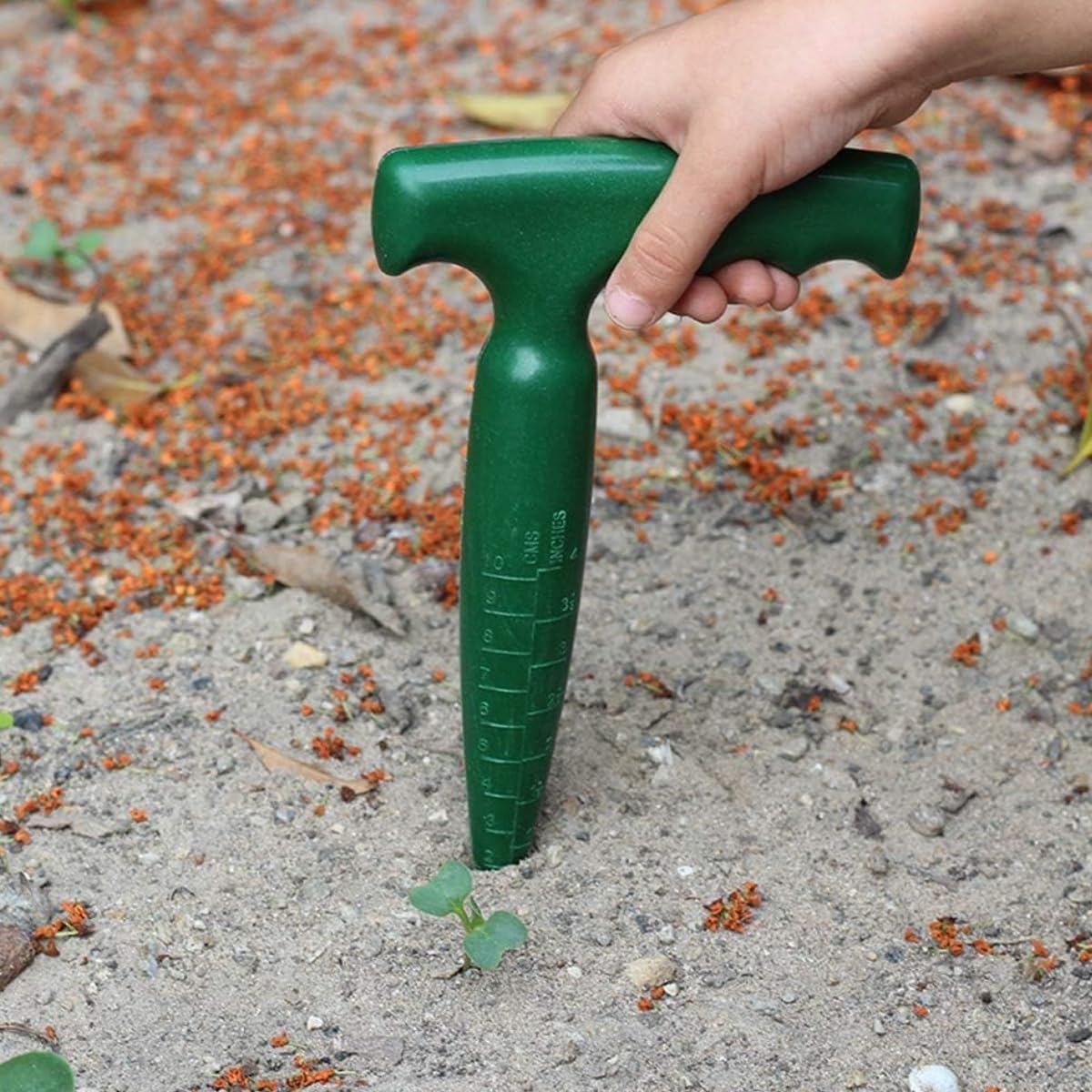 Plantoir à bulbes,2 Pièces Plantoir à main traditionnel,Plantoir Tout,semoir pratique,Pour faire des trous permettant de mettre en terre les jeunes plantes et les jardinières