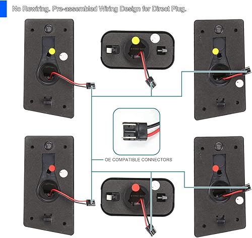 Miniatura 6 de SPEC-D TUNING 10 luces LED ahumadas para techo de cabina compatibles con Hummer H2 2003-2009, H2 SUT 2005-2009