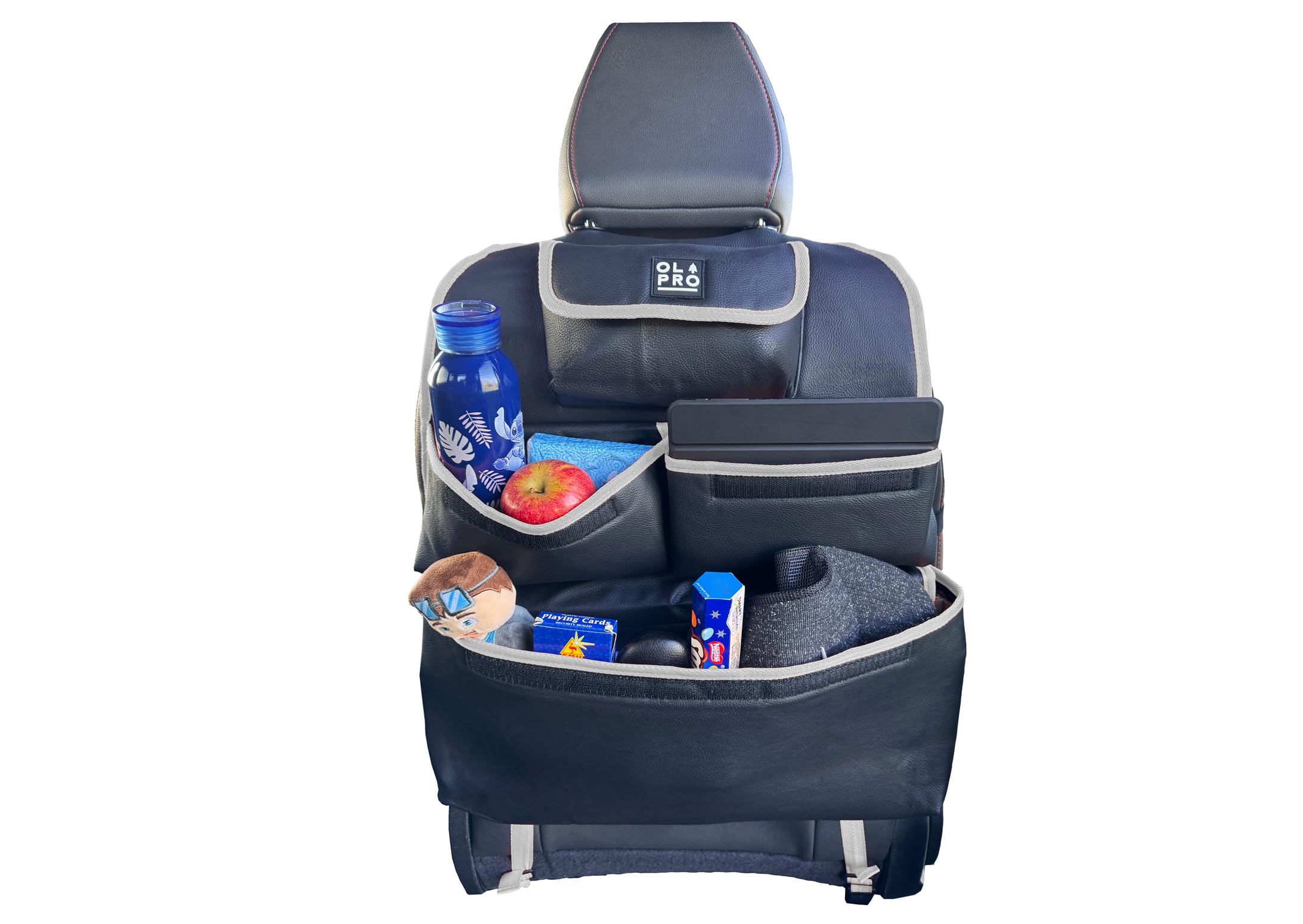 Olpro Black & Grey Rear Single Seat Storage Organiser - Grey