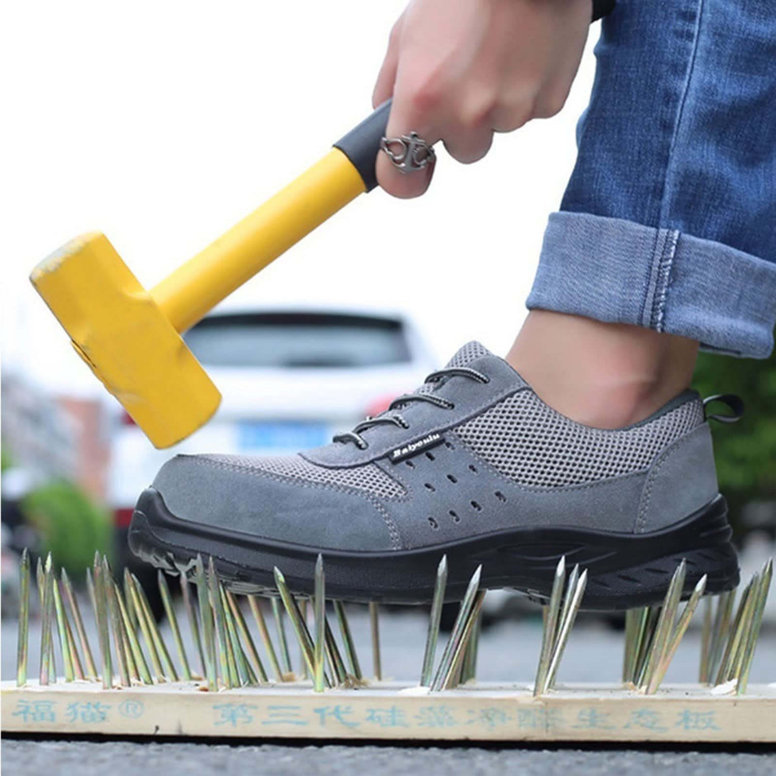 thumbnail: Werkschoenen Unisex – Veiligheidsschoen Met Stalen Neus, Antislip En Lichtgewicht (zwart, Maat 36)