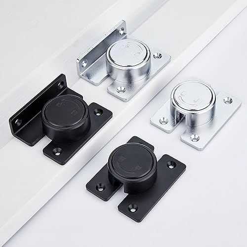 Miniatura 7 de INIRET Cerradura de puerta de seguridad con perilla avanzada de 90 grados, cierre de puerta giratoria, cerradura de puerta corrediza de granero,