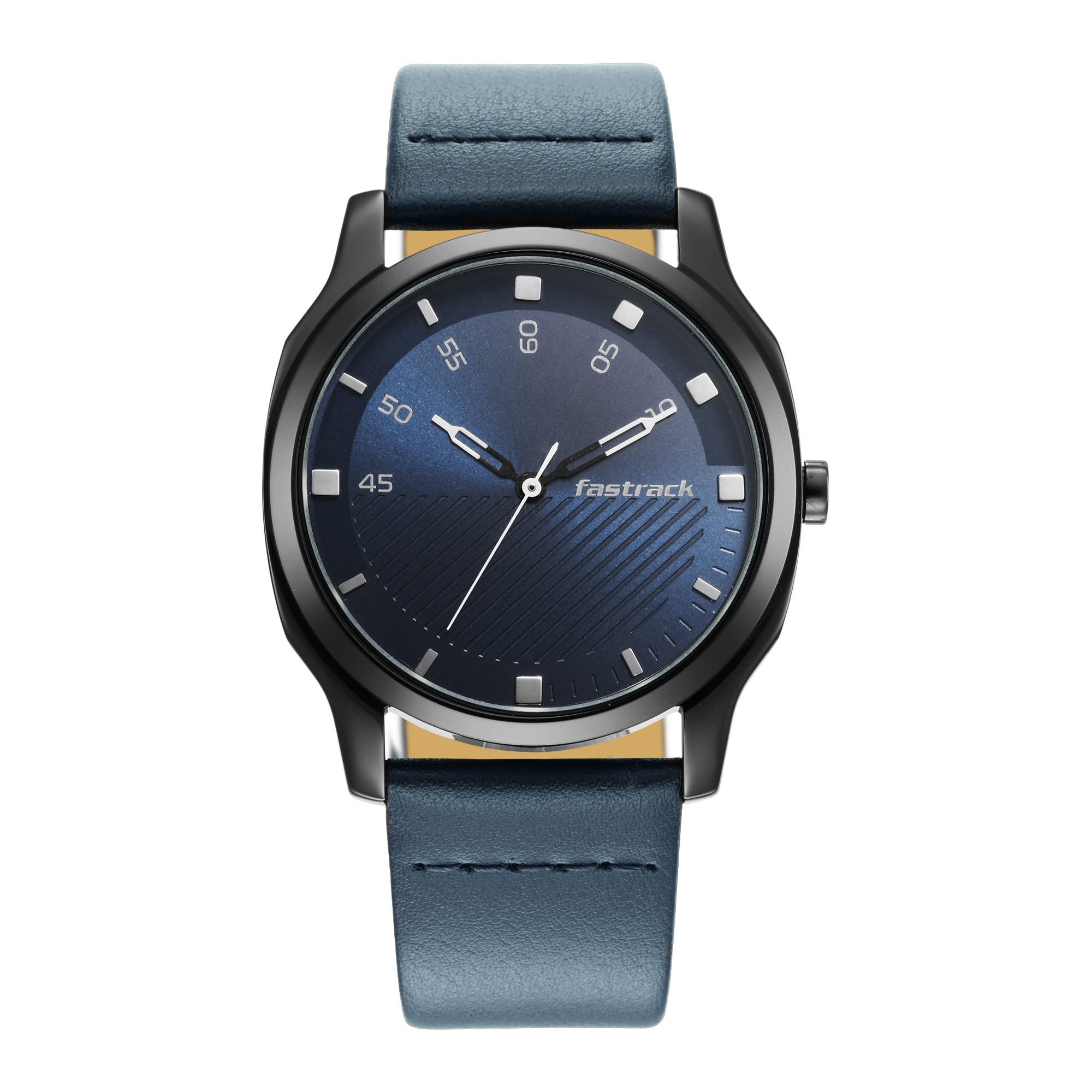 Fastrack Men Leather Stunners 4.0 Analog Watch, Band Color-Blue,Dial Color-Blue (B0B7BK2XTV) Amazon Price History, Amazon Price Tracker