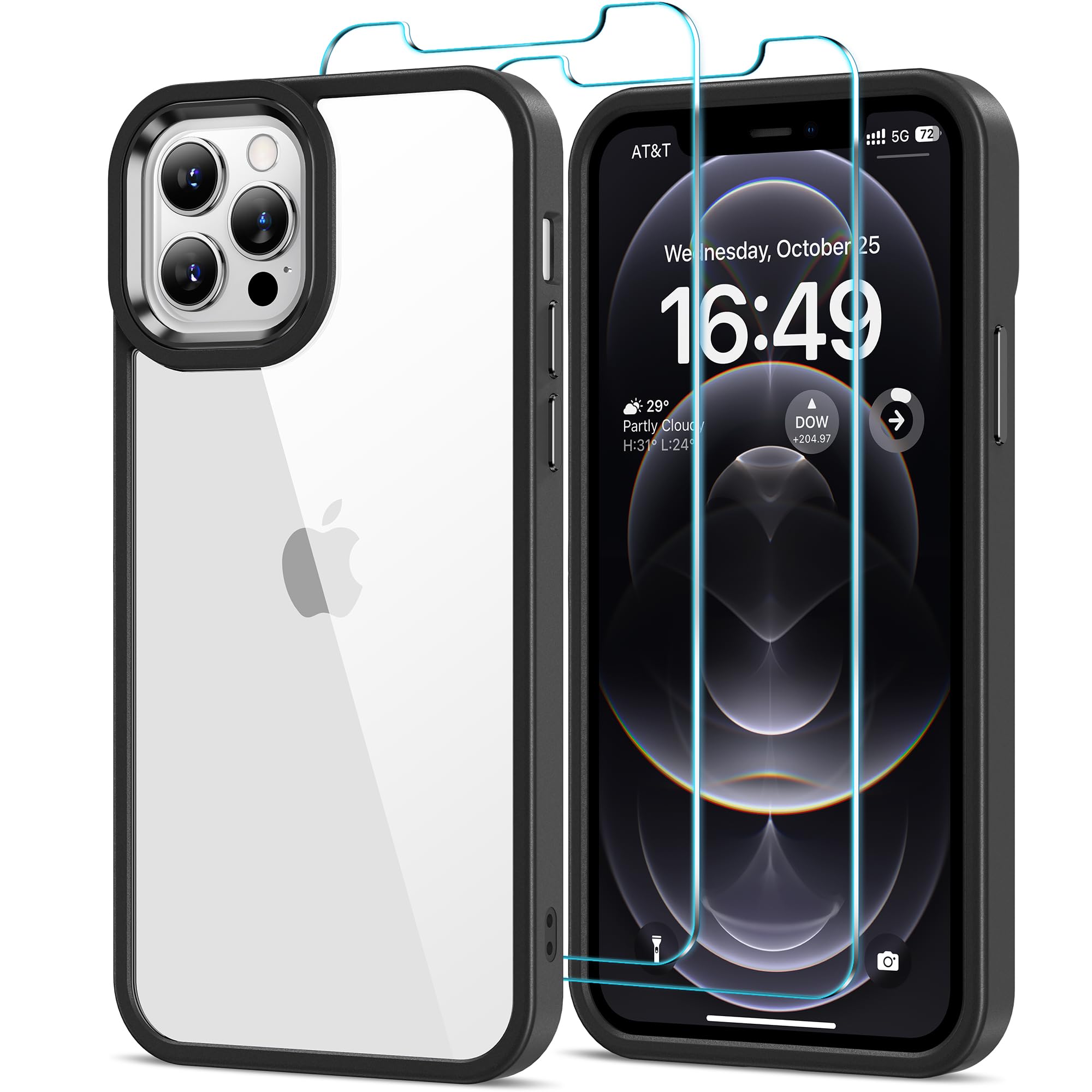 HOOMIL Hülle für iPhone 13 Pro, Vollständiger Kameraschutz,