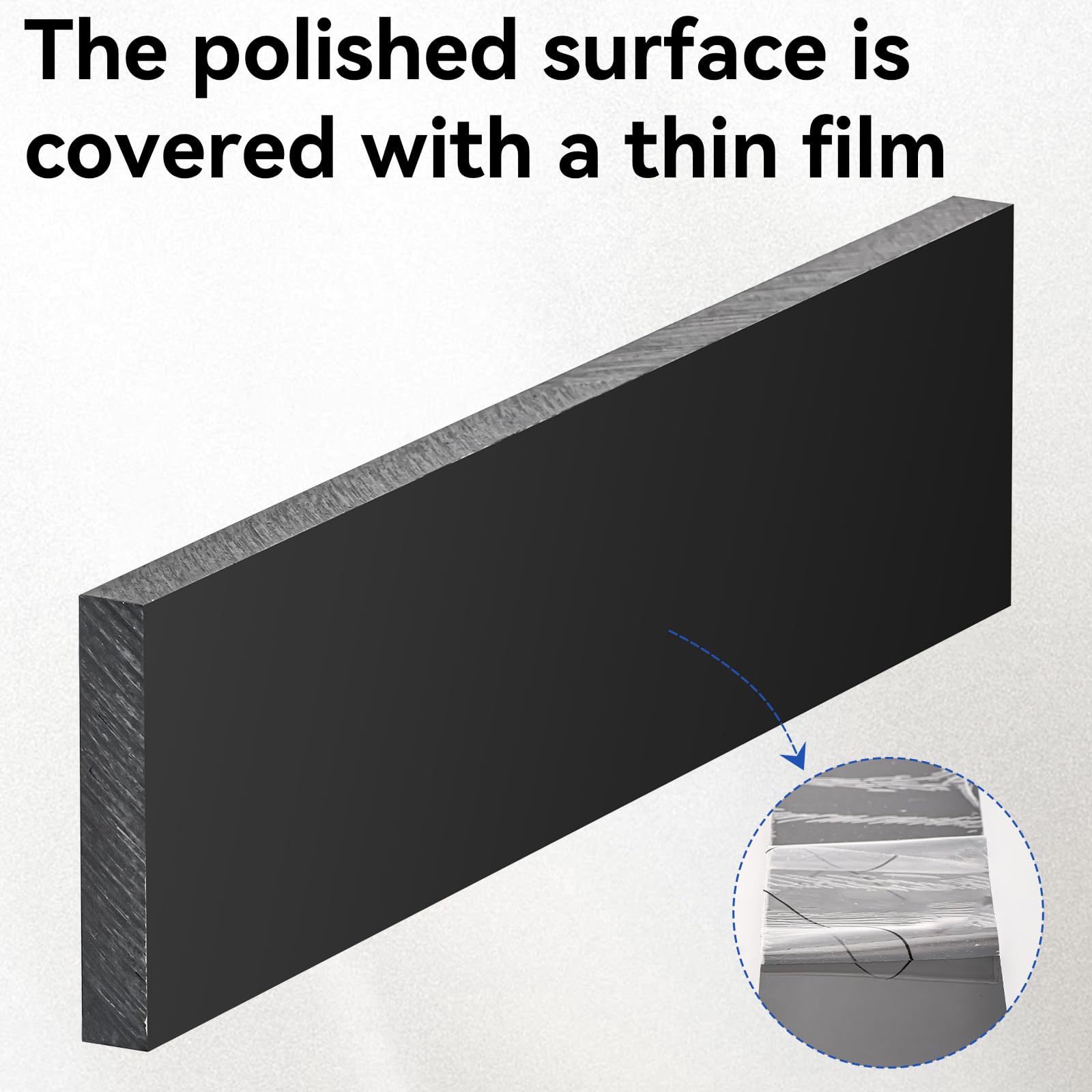 HDPE Plastic Blocks - 1/2in Black Sheets -5