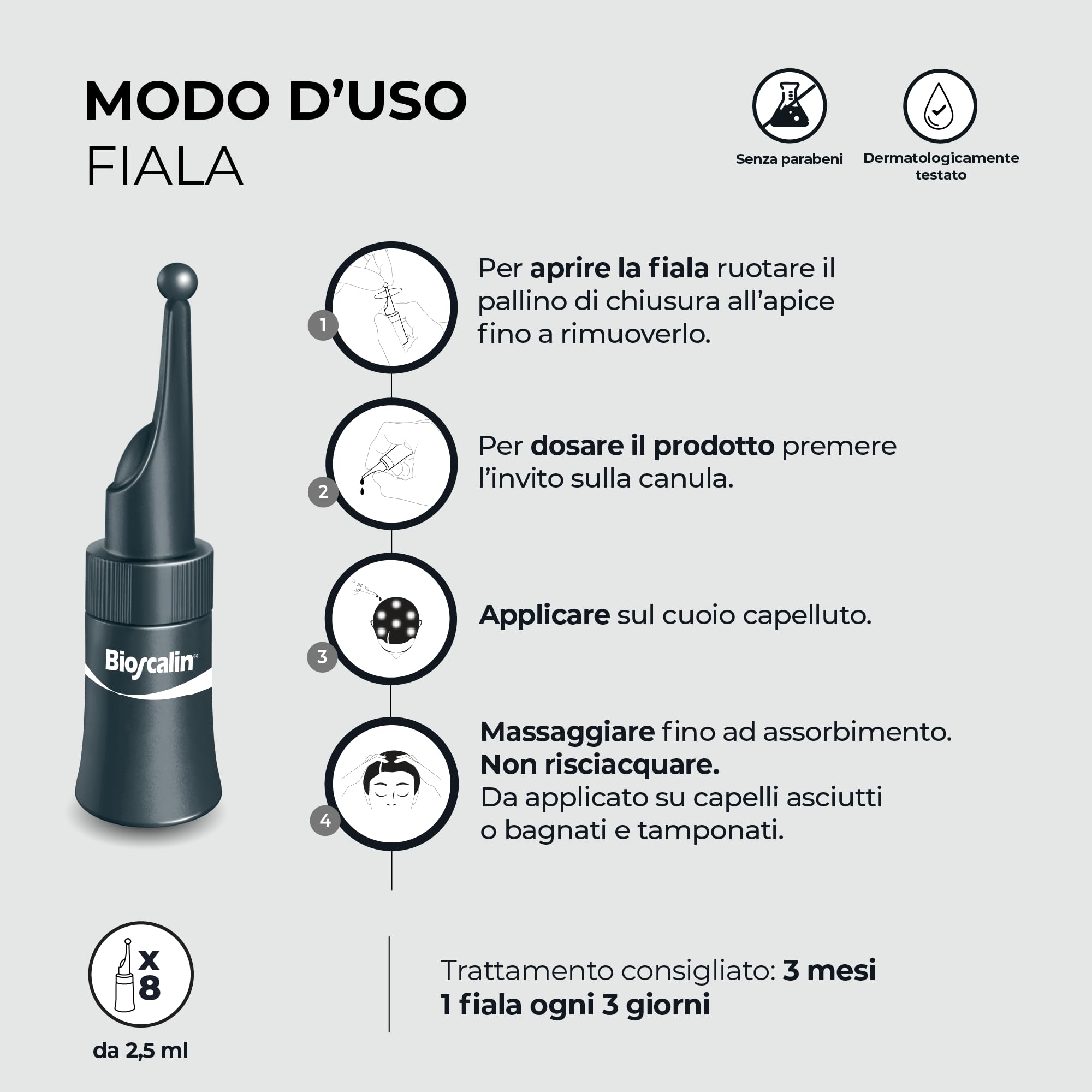 Bioscalin PRO DENSITY Uomo Kit Capelli Trattamento 1 Mese Integratore con Caffeina 30 Compresse + Booster Capillare 8 Fiale