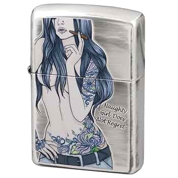 らき☆すた　制服　美少女　集合　オイルライター　zippo 風　BR62 らきすた オイルライター zippo 平成レトロ アニメ Y2K 2008年製