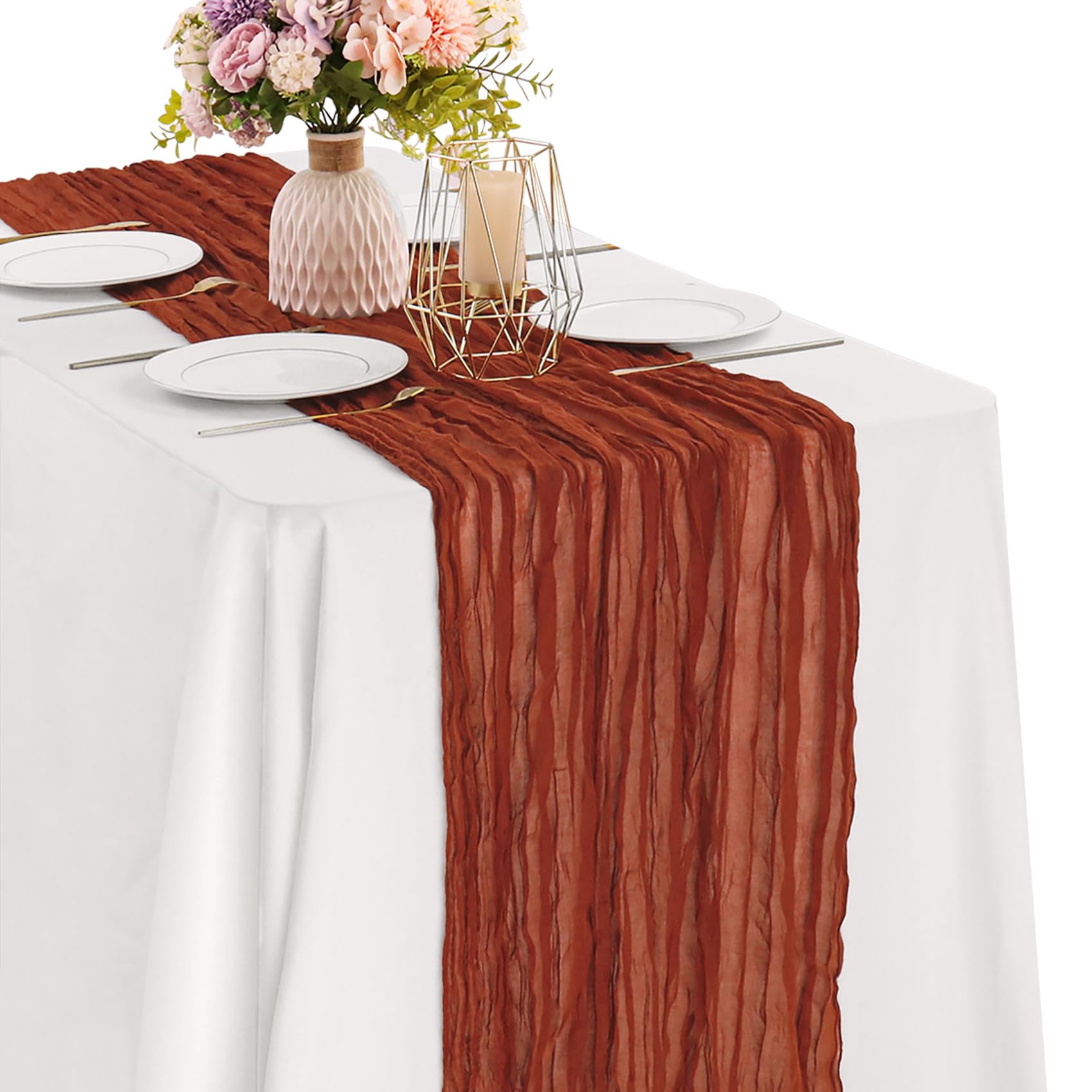 JALANCY Cheesecloth Runner