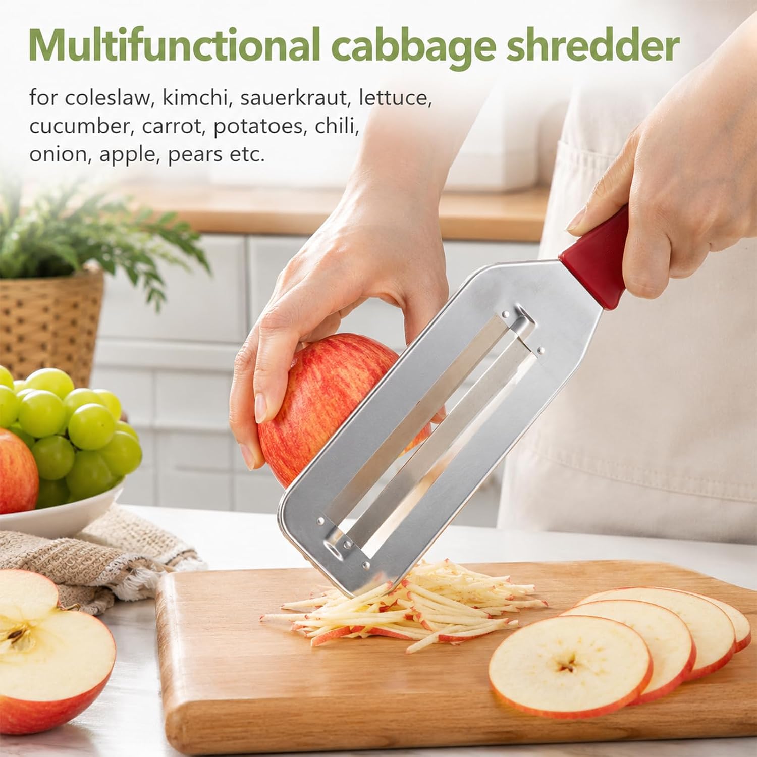 Cabbage Shredder for Coleslaw, DualBlade Cabbage Slicer Shredder