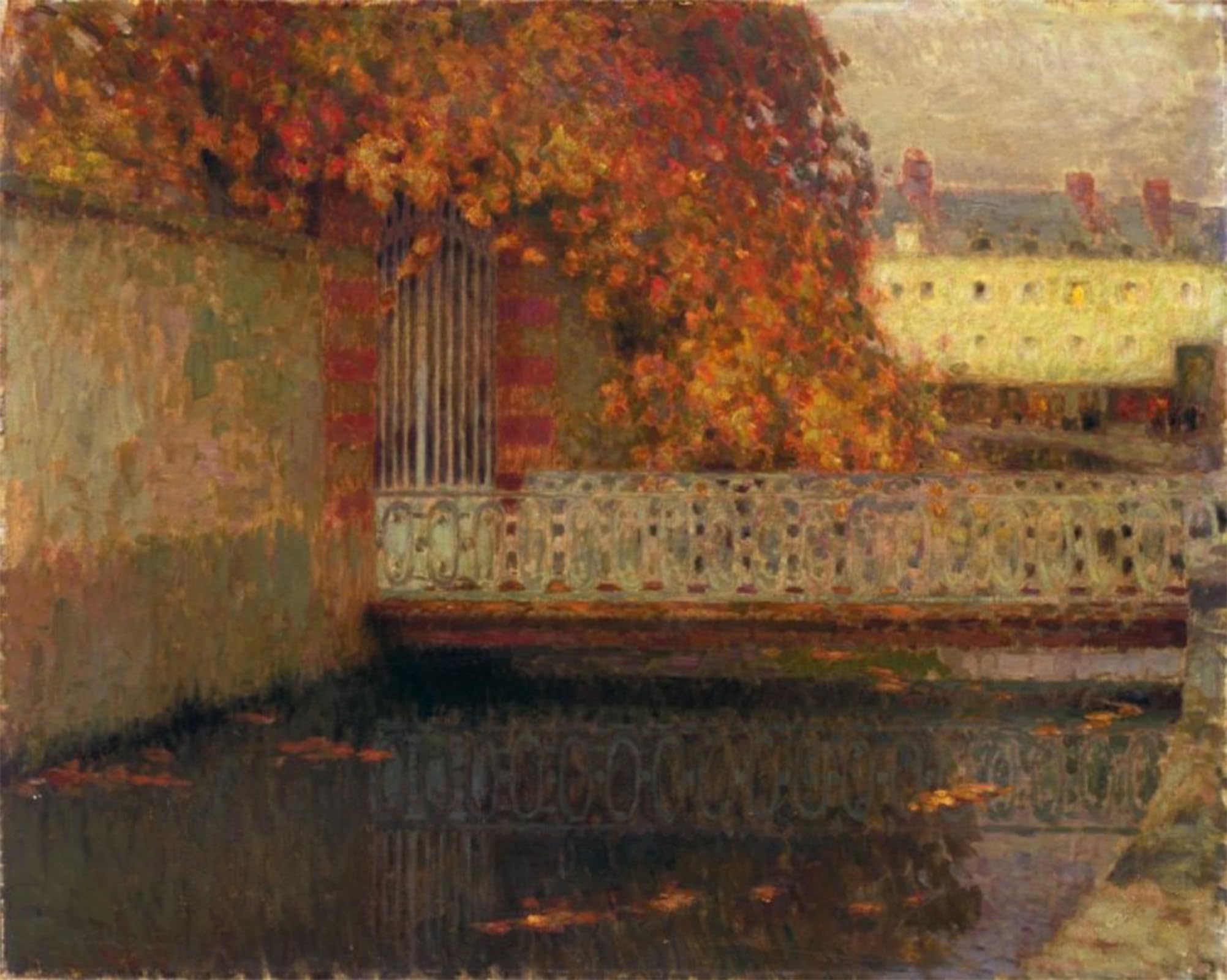 ARTXLXXBN Famous Painting Art Wall Decor Abstract Art Picture the Bridge by Henri Le Sidaner Animal Pictures for Home Decor 60x90cm