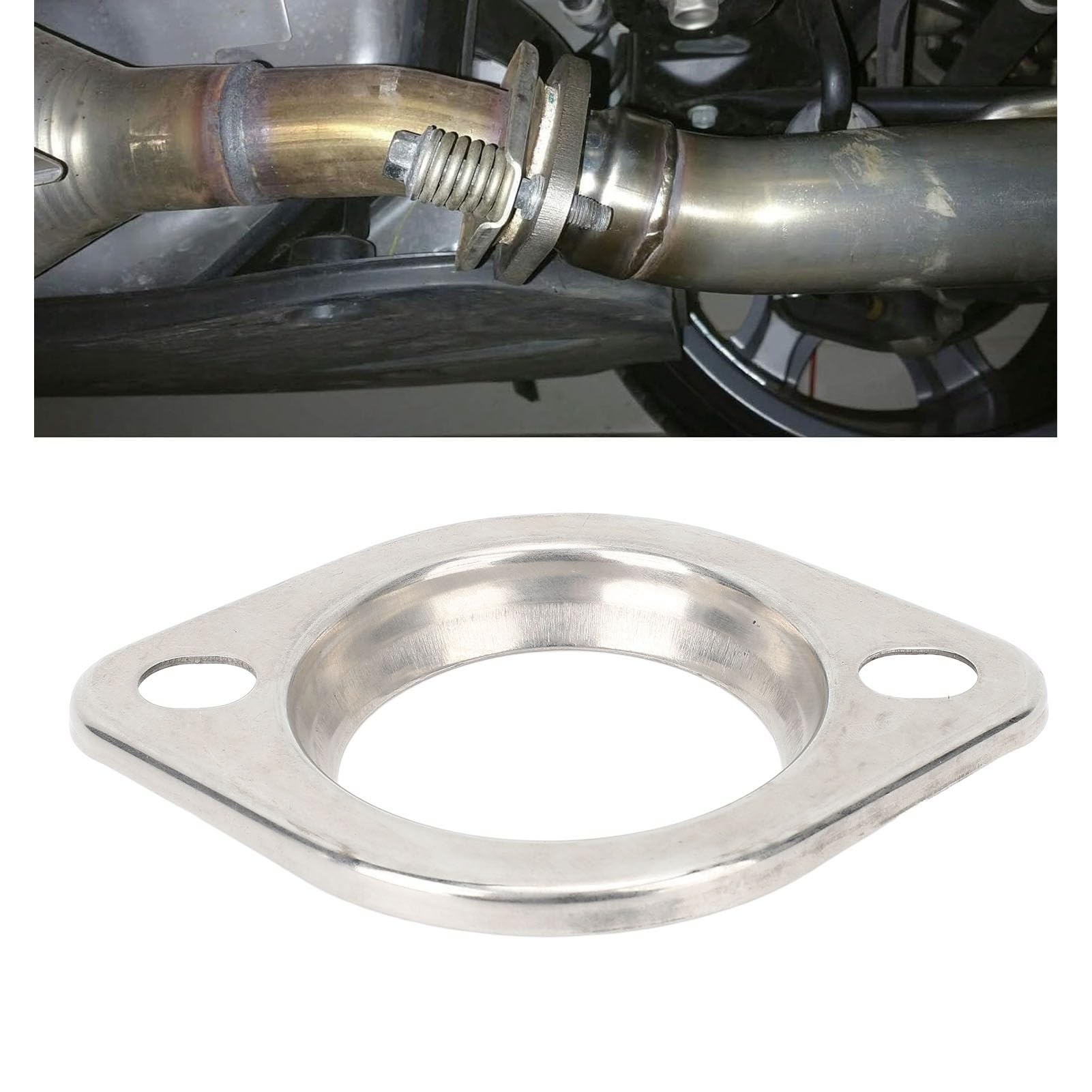 NYTKL - 2 Juntas De Escape, 3 Pernos De 3 Pulgadas, Juntas De Brida De