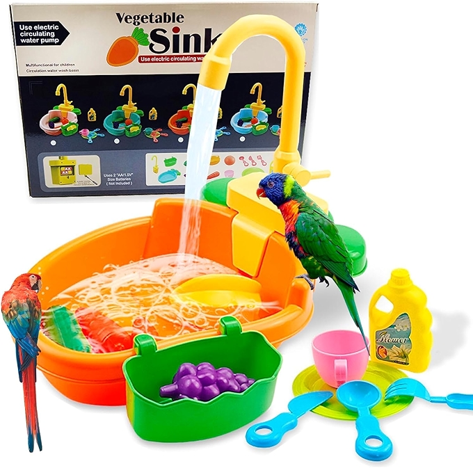 自动鸟浴池与淋浴器（橙色）