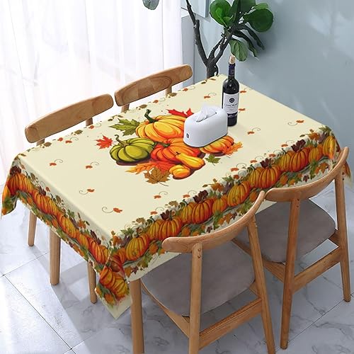 Miniatura 14 de Mantel Rectangular Retro de Mediados de Siglo con Caída Impermeable Cubierta de Mesa Lavable para Decoración para Cocina Comedor 60x90 Pulgadas