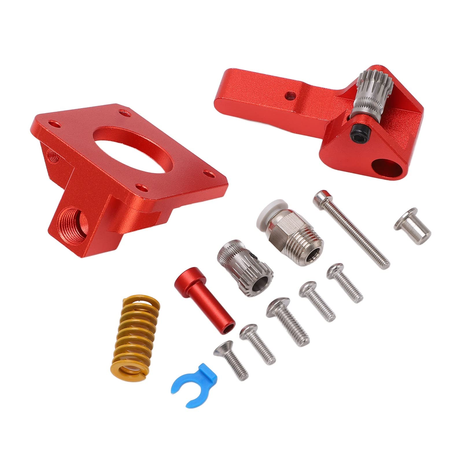 Blocco in Alluminio Per Estrusore da 1,Estrusore Per Stampante 3D,75 Mm, Blocco Estrusore Per Mano Sinistra, Regolazione della Pressione del Blocco Estrusore Per Stampante 3D da 1,75 Mm Per Cr-10/cr